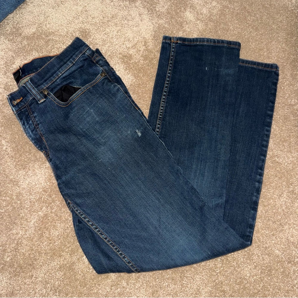 RSQ Men's Dark Blue Straight Jeans
